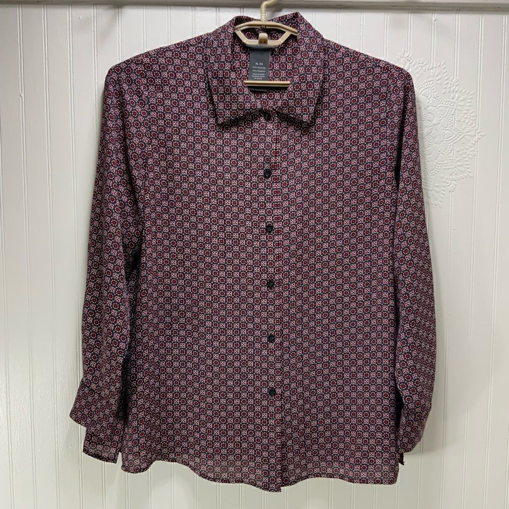 CHELSEA & THEODORE long sleeve blouse